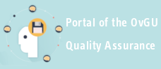 Button Qualitätssicherung.
Portal for quality assurance and development at the OvGU.