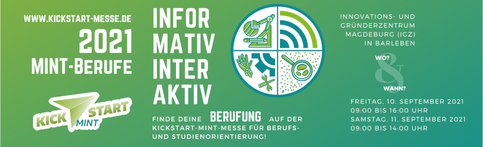 Kickstart MINT-Messe IBZ Barleben Banner 2