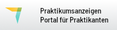 Button zum Portal Praktikumsanzeigen. 