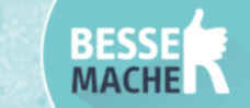 Logo Bessermacher.
Kontaktformular für Ihr Feedback.